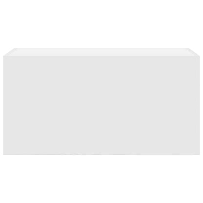 Mobile da Bagno a Parete Bianco 60x25x30cm in Legno Multistrato | homemem39