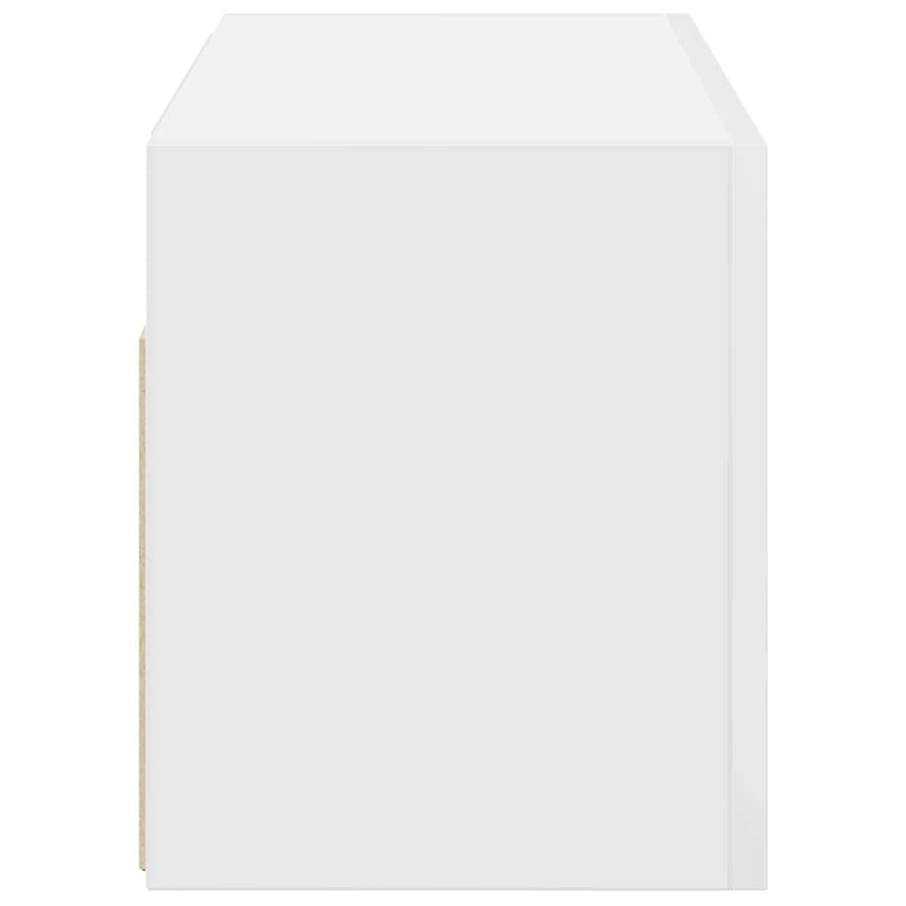 Mobile da Bagno a Parete Bianco 60x25x30cm in Legno Multistrato | homemem39