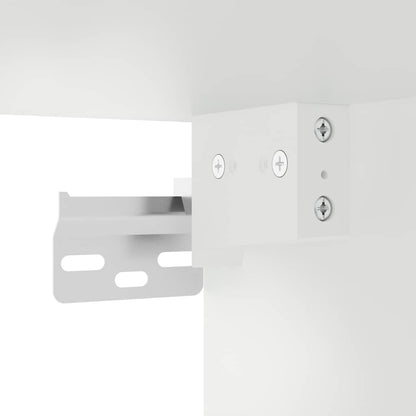 Mobile da Bagno a Parete Bianco 60x25x30cm in Legno Multistrato | homemem39