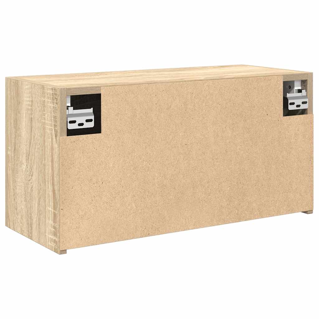 Mobile da Bagno Rovere Sonoma 60x25x30 cm in Legno Multistrato