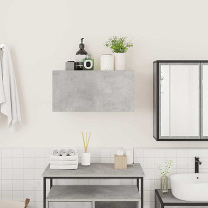 Armadietto da Bagno Grigio Cemento 60x25x30 cm in Truciolato | homemem39