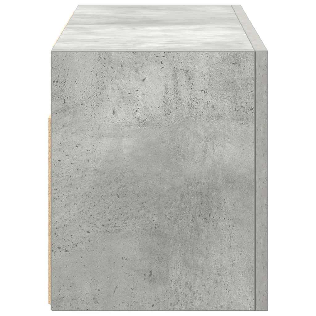 Armadietto da Bagno Grigio Cemento 60x25x30 cm in Truciolato | homemem39