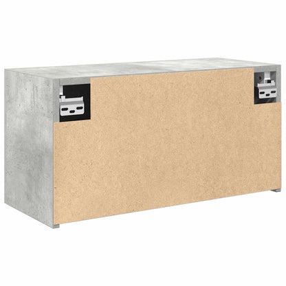 Armadietto da Bagno Grigio Cemento 60x25x30 cm in Truciolato | homemem39