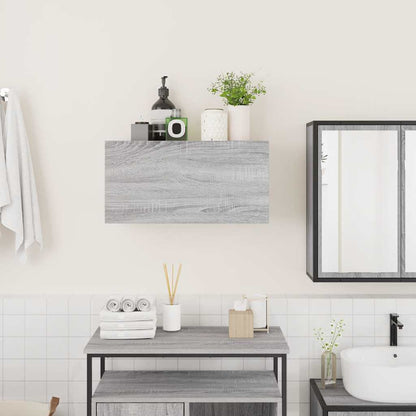 Armadietto Bagno Grigio Sonoma 60x25x30 cm in Legno Multistrato | homemem39