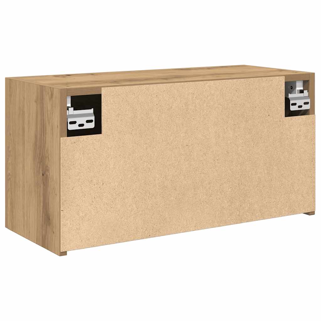 Mobiletto da Bagno Rovere Artigianale 60x25x30 cm Truciolato
