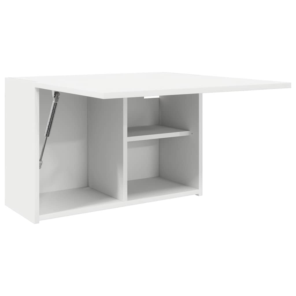 Mobile da Bagno a Parete Bianco 60x25x40cm in Legno Multistrato | homemem39