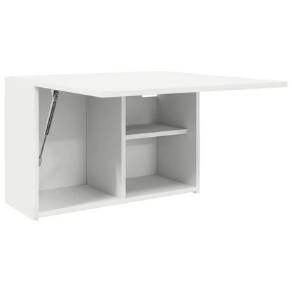 Mobile da Bagno a Parete Bianco 60x25x40cm in Legno Multistrato | homemem39