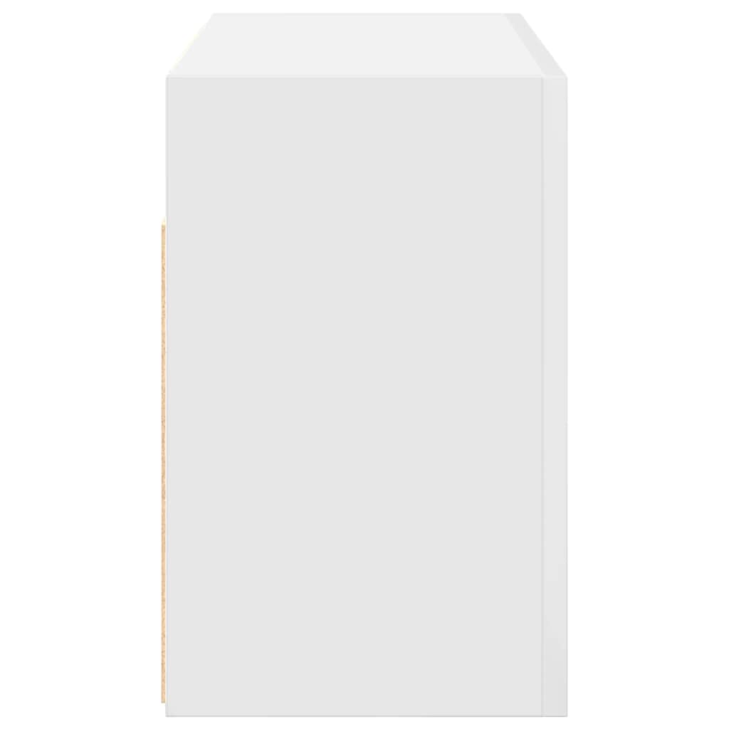Mobile da Bagno a Parete Bianco 60x25x40cm in Legno Multistrato | homemem39