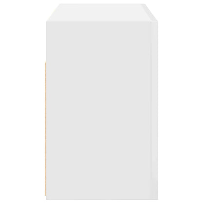 Mobile da Bagno a Parete Bianco 60x25x40cm in Legno Multistrato | homemem39