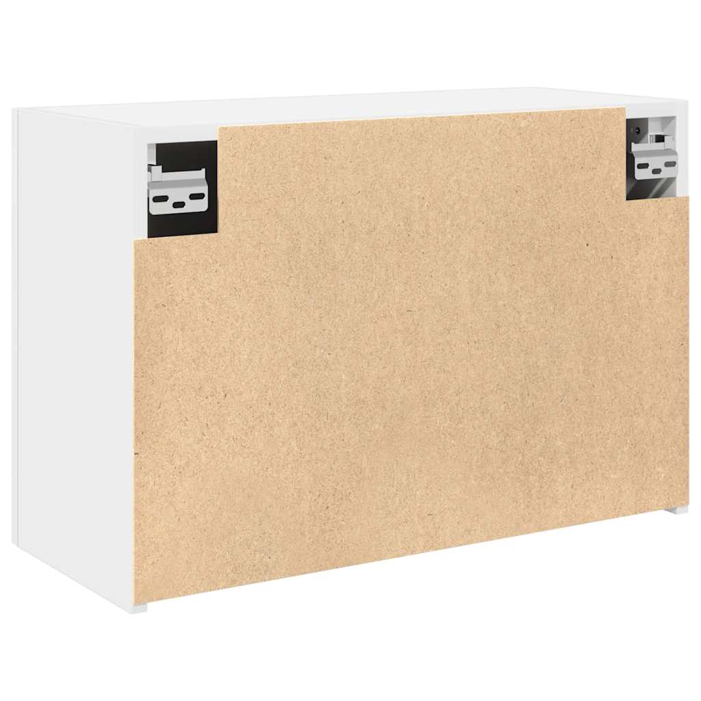Mobile da Bagno a Parete Bianco 60x25x40cm in Legno Multistrato | homemem39