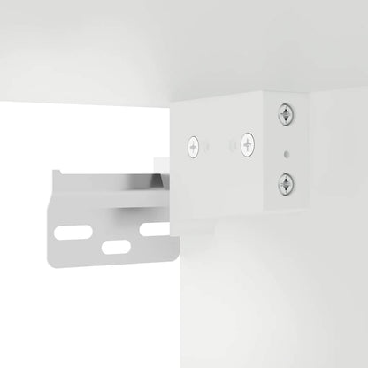 Mobile da Bagno a Parete Bianco 60x25x40cm in Legno Multistrato | homemem39