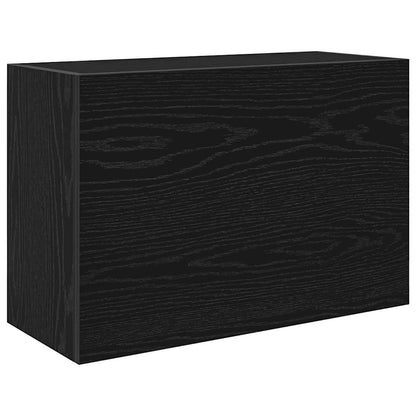 Mobile da Bagno a Parete Nero 60x25x40 cm in Legno Multistrato | homemem39