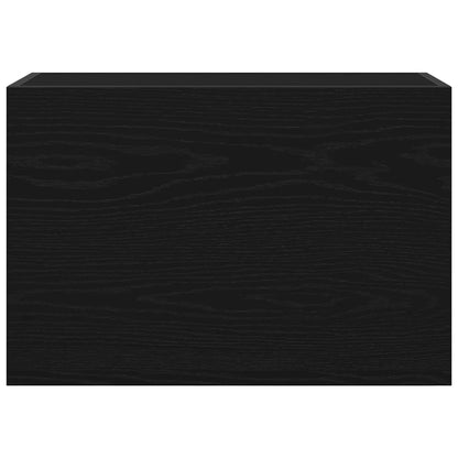 Mobile da Bagno a Parete Nero 60x25x40 cm in Legno Multistrato | homemem39