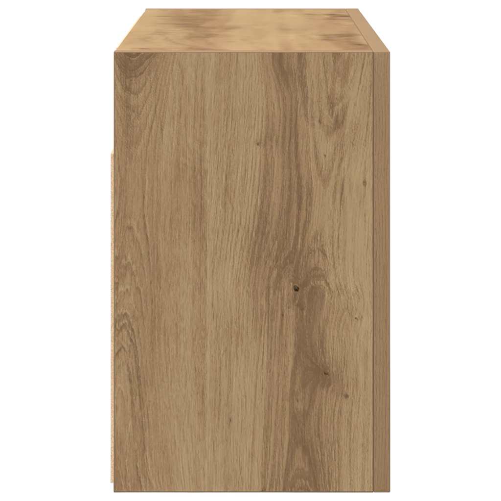 Mobiletto da Bagno Rovere Artigianale 60x25x40 cm Truciolato | homemem39