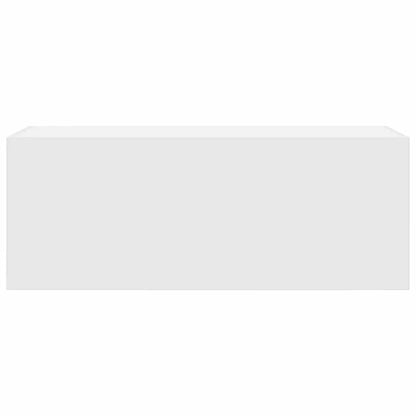 Mobile da Bagno a Parete Bianco 80x25x30cm in Legno Multistrato | homemem39