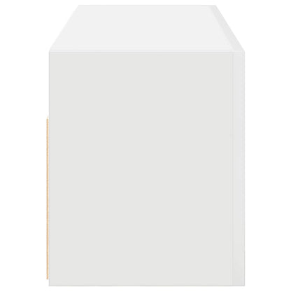 Mobile da Bagno a Parete Bianco 80x25x30cm in Legno Multistrato | homemem39