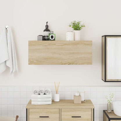 Mobile da Bagno Rovere Sonoma 80x25x30 cm in Legno Multistrato | homemem39