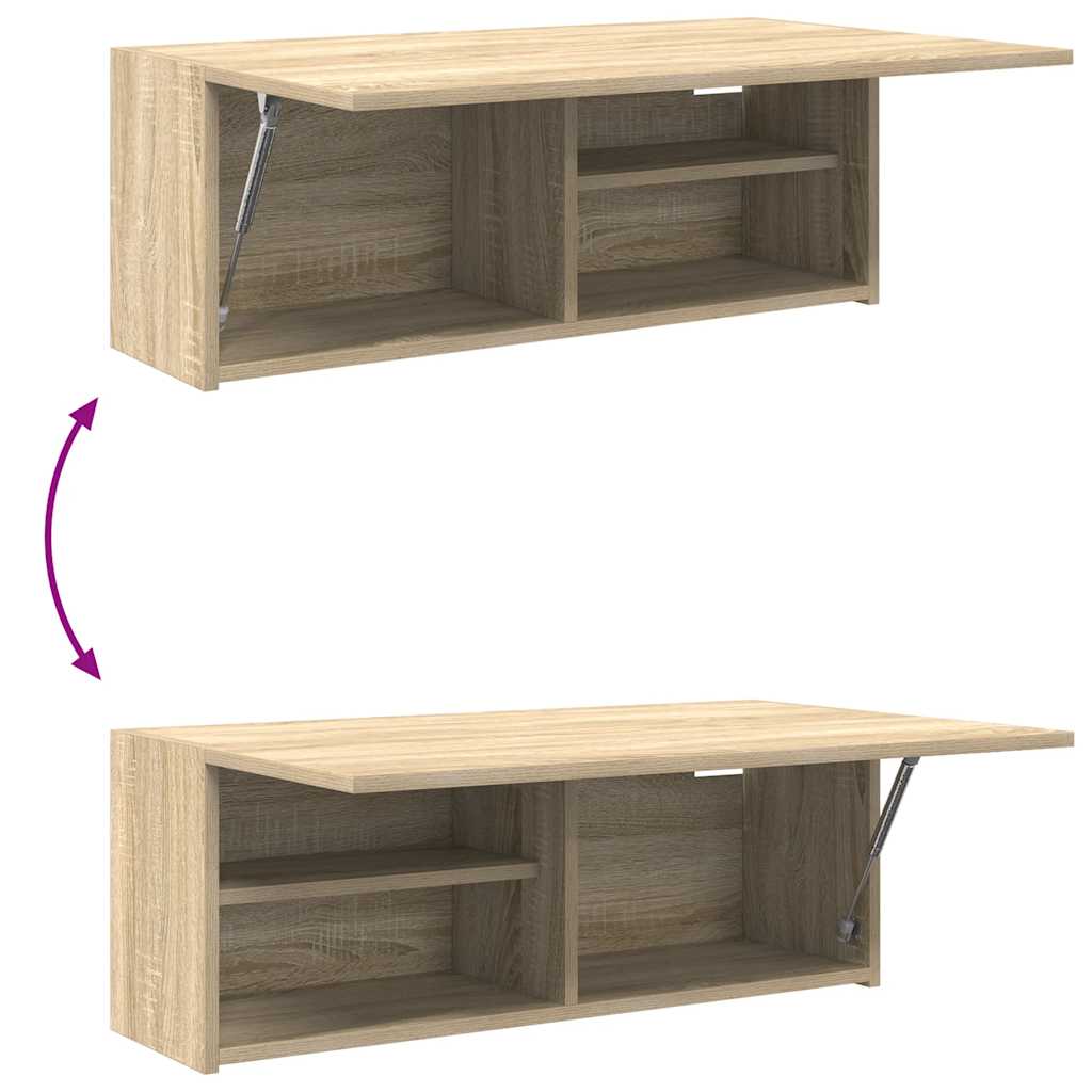 Mobile da Bagno Rovere Sonoma 80x25x30 cm in Legno Multistrato | homemem39