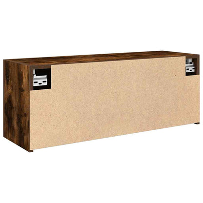 Armadietto Bagno Rovere Fumo 80x25x30 cm in Legno Multistrato | homemem39