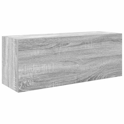 Mobile da Bagno Grigio Sonoma 80x25x30 cm in Legno Multistrato | homemem39