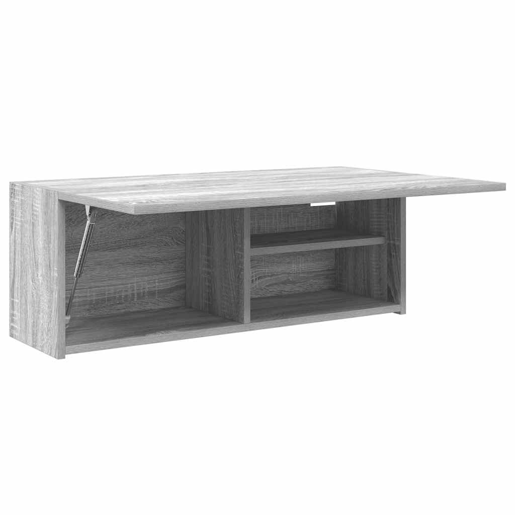Mobile da Bagno Grigio Sonoma 80x25x30 cm in Legno Multistrato | homemem39
