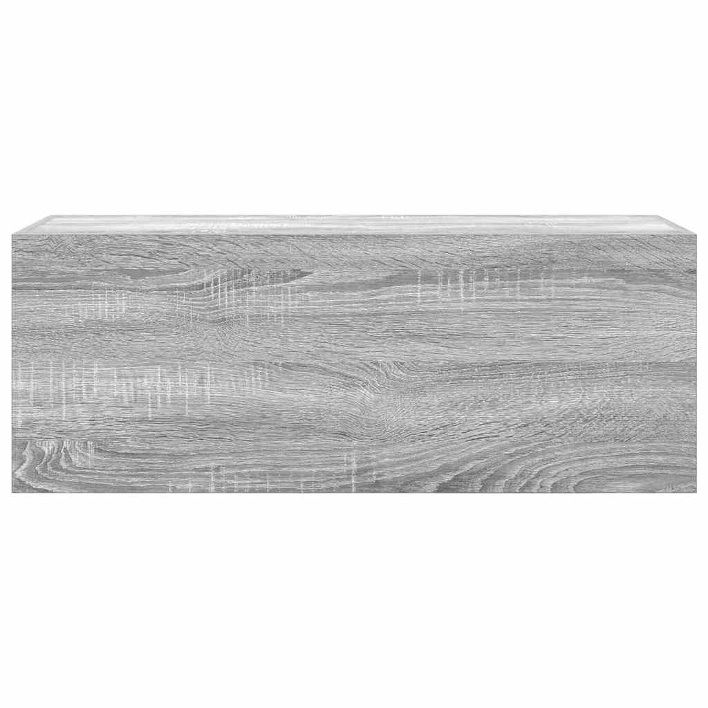 Mobile da Bagno Grigio Sonoma 80x25x30 cm in Legno Multistrato | homemem39