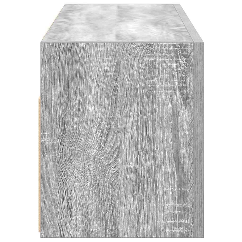 Mobile da Bagno Grigio Sonoma 80x25x30 cm in Legno Multistrato | homemem39
