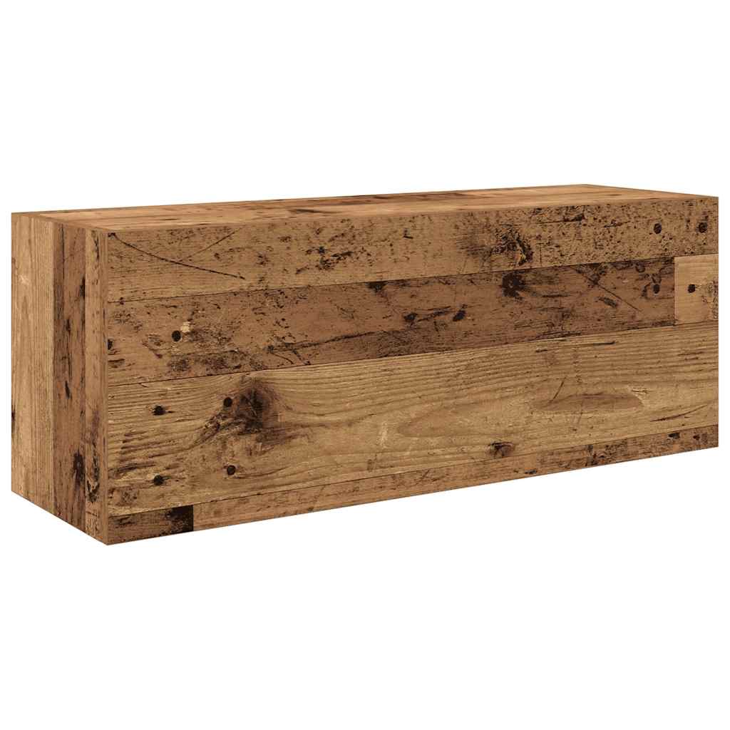 Mobile da Bagno Legno Antico 80x25x30 cm in Truciolato | homemem39