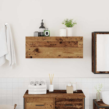 Mobile da Bagno Legno Antico 80x25x30 cm in Truciolato | homemem39