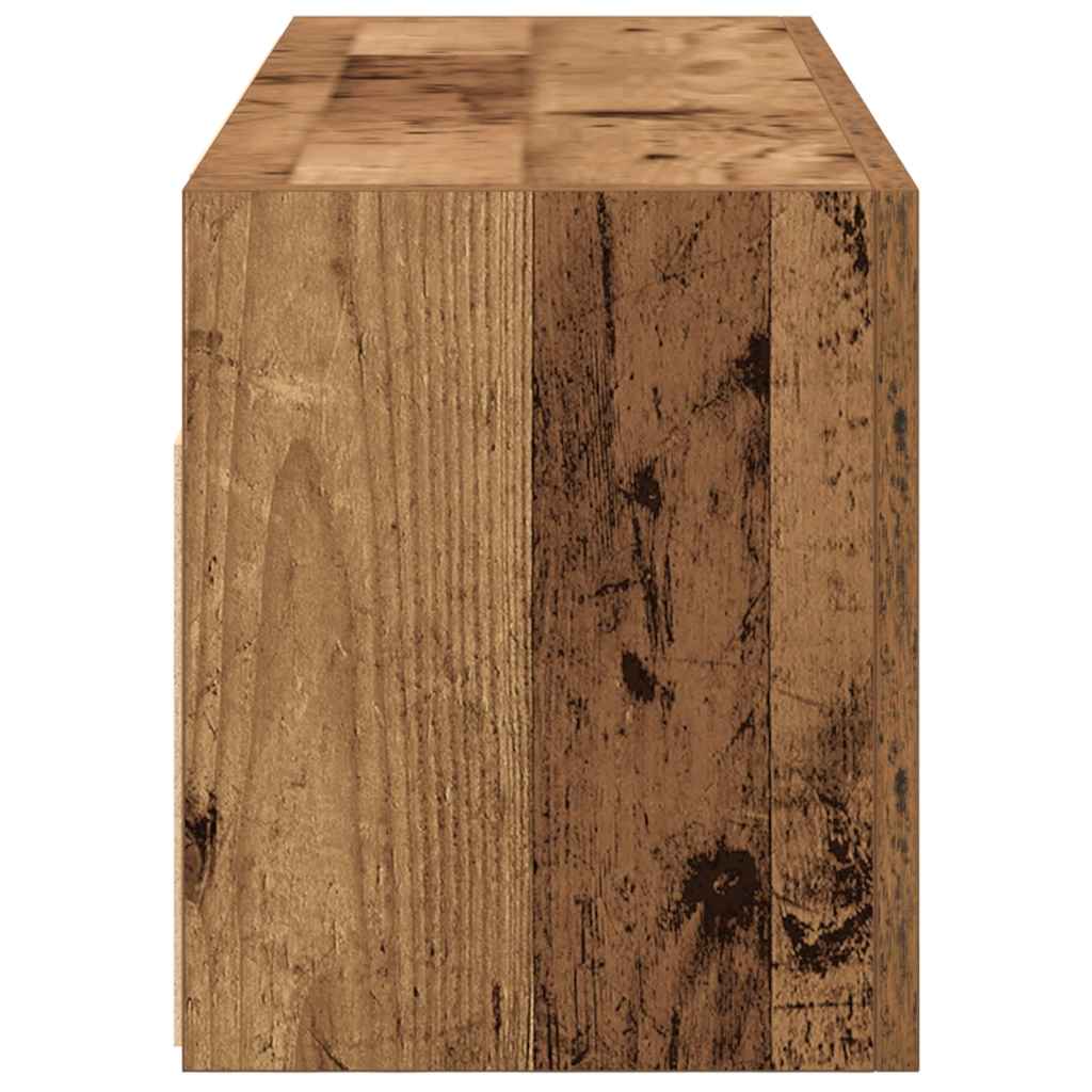 Mobile da Bagno Legno Antico 80x25x30 cm in Truciolato | homemem39