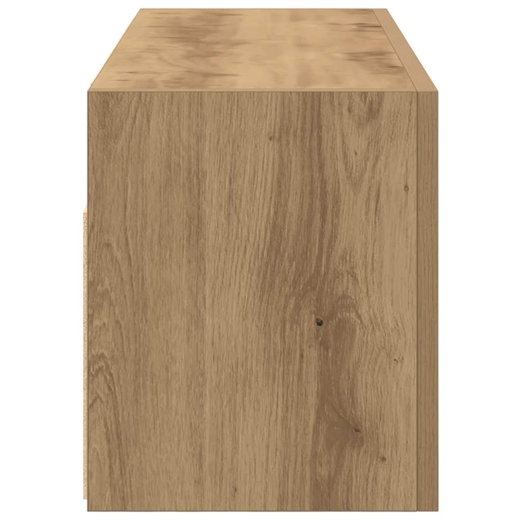 Mobiletto da Bagno Rovere Artigianale 80x25x30 cm in Truciolato