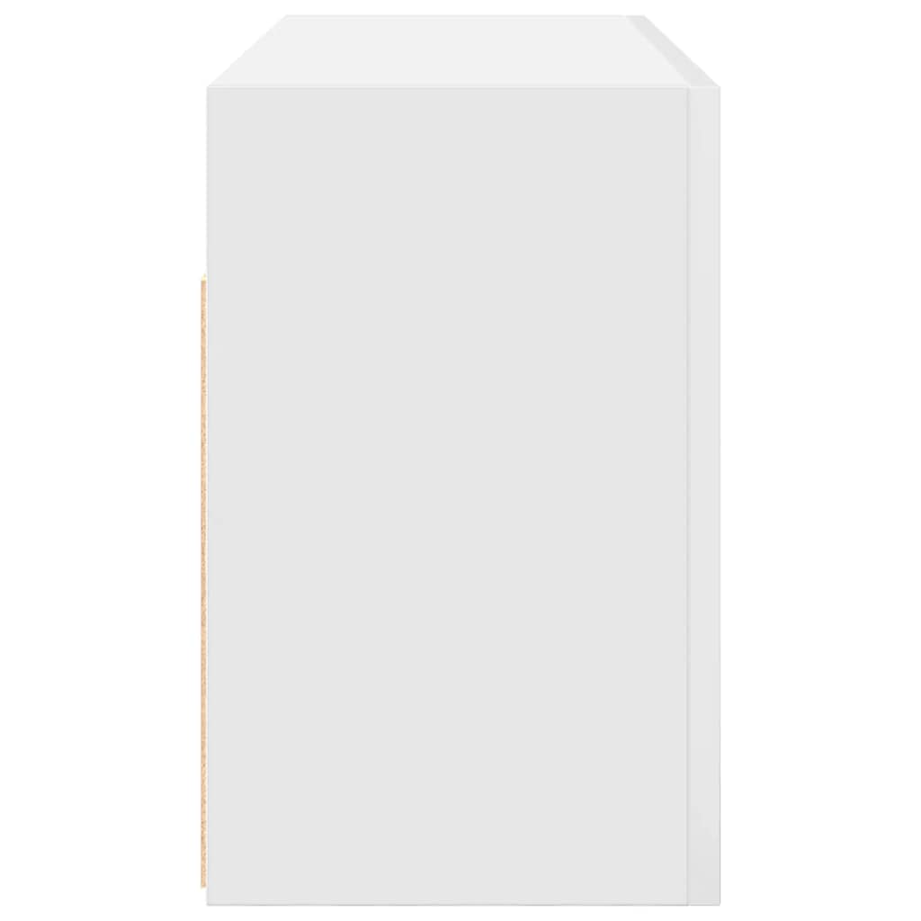 Mobile da Bagno a Parete Bianco 80x25x40 cm in Truciolato | homemem39