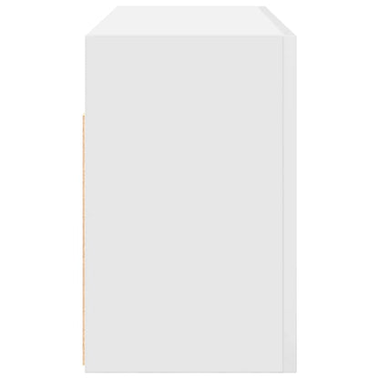 Mobile da Bagno a Parete Bianco 80x25x40 cm in Truciolato | homemem39