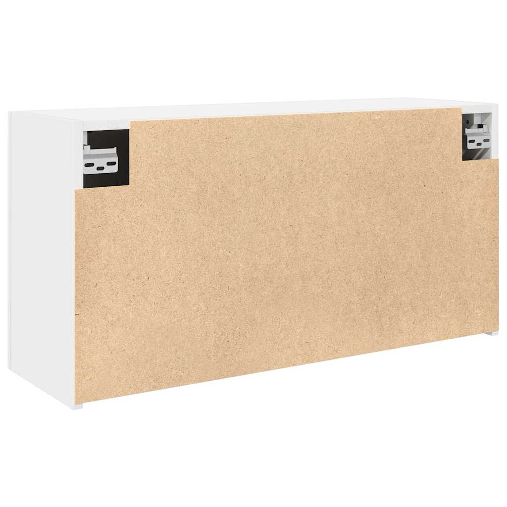 Mobile da Bagno a Parete Bianco 80x25x40 cm in Truciolato | homemem39