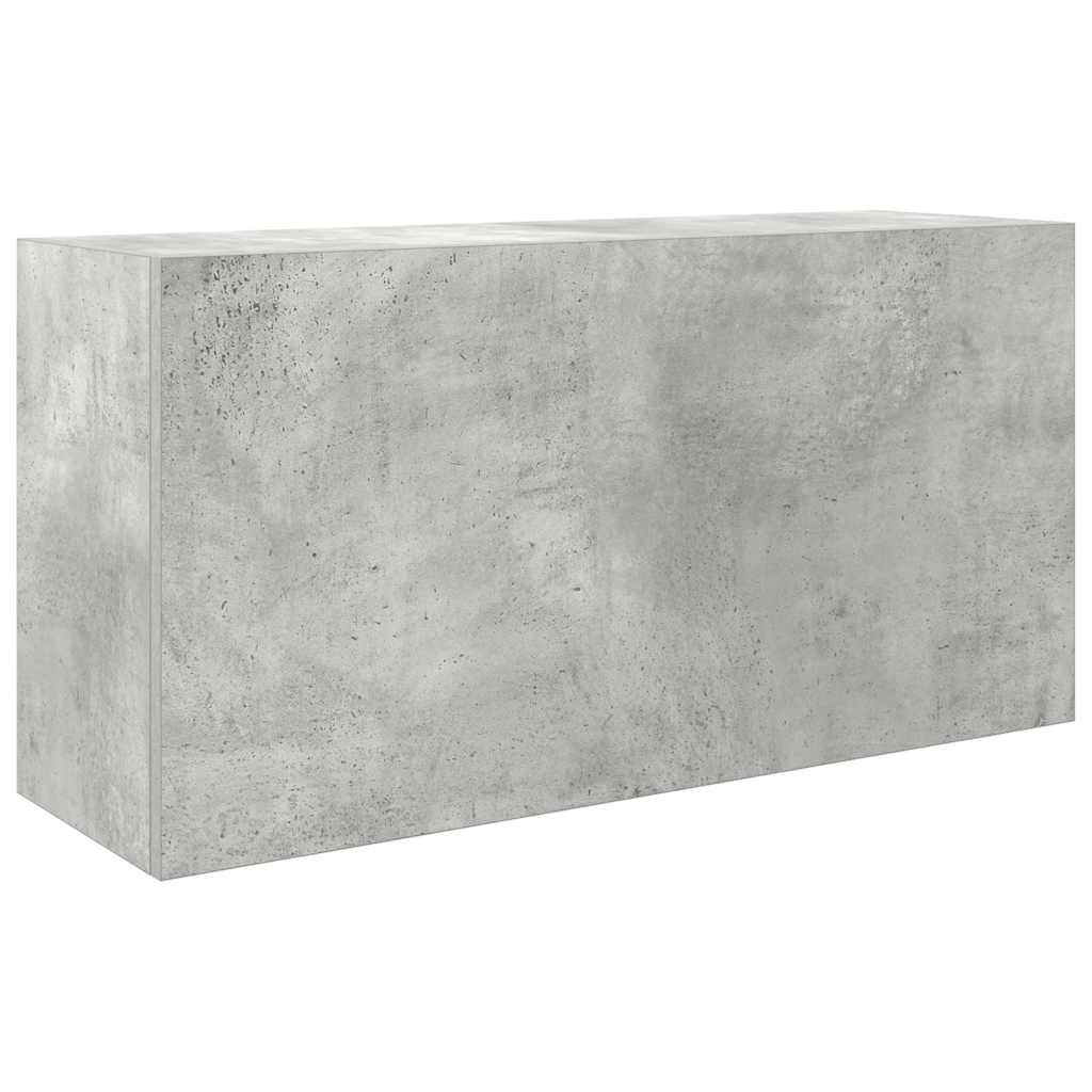Mobile da Bagno a Parete Grigio Cemento 80x25x40 cm Truciolato | homemem39