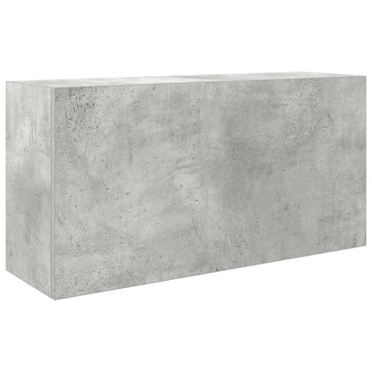 Mobile da Bagno a Parete Grigio Cemento 80x25x40 cm Truciolato | homemem39