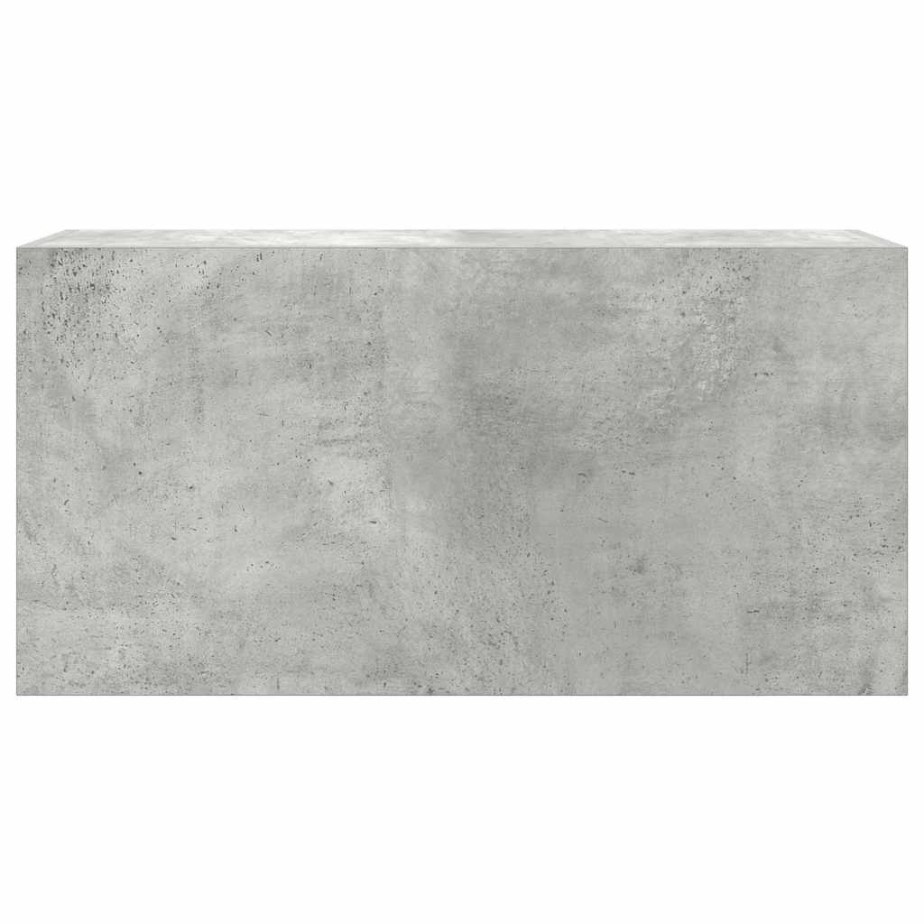 Mobile da Bagno a Parete Grigio Cemento 80x25x40 cm Truciolato | homemem39