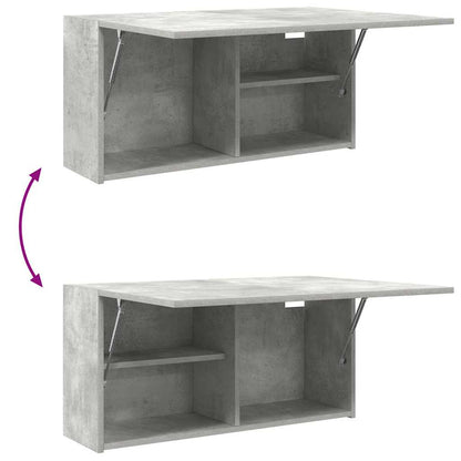 Mobile da Bagno a Parete Grigio Cemento 80x25x40 cm Truciolato | homemem39