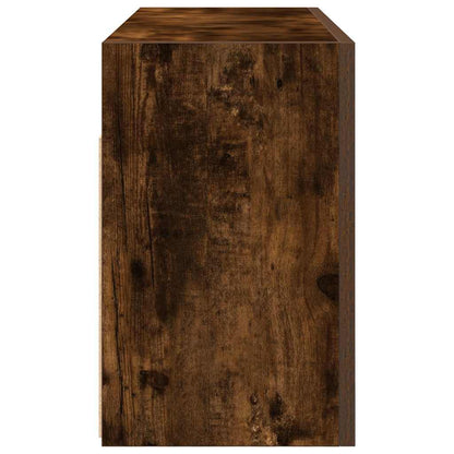 Mobile da Bagno a Parete Rovere Fumo 80x25x40 cm in Truciolato | homemem39