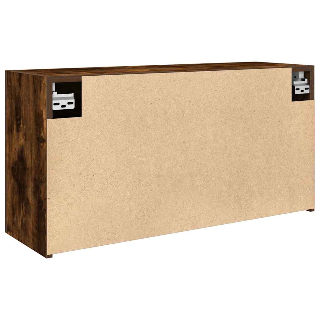 Mobile da Bagno a Parete Rovere Fumo 80x25x40 cm in Truciolato | homemem39