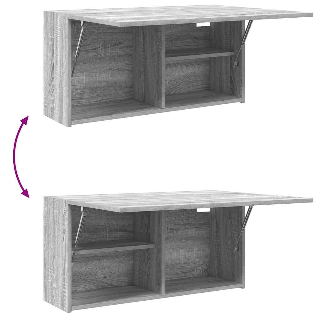 Mobile da Bagno Grigio Sonoma 80x25x40 cm in Truciolato | homemem39