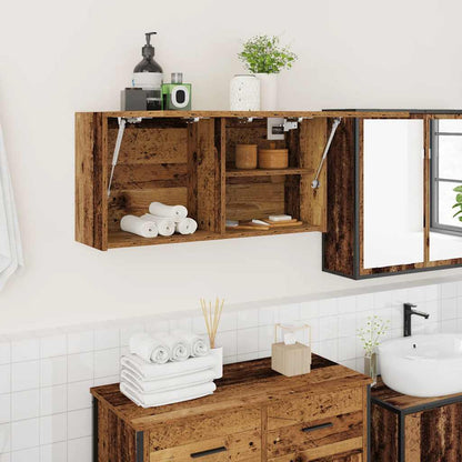 Mobile da Bagno Legno Antico 80x25x40 cm in Truciolato | homemem39