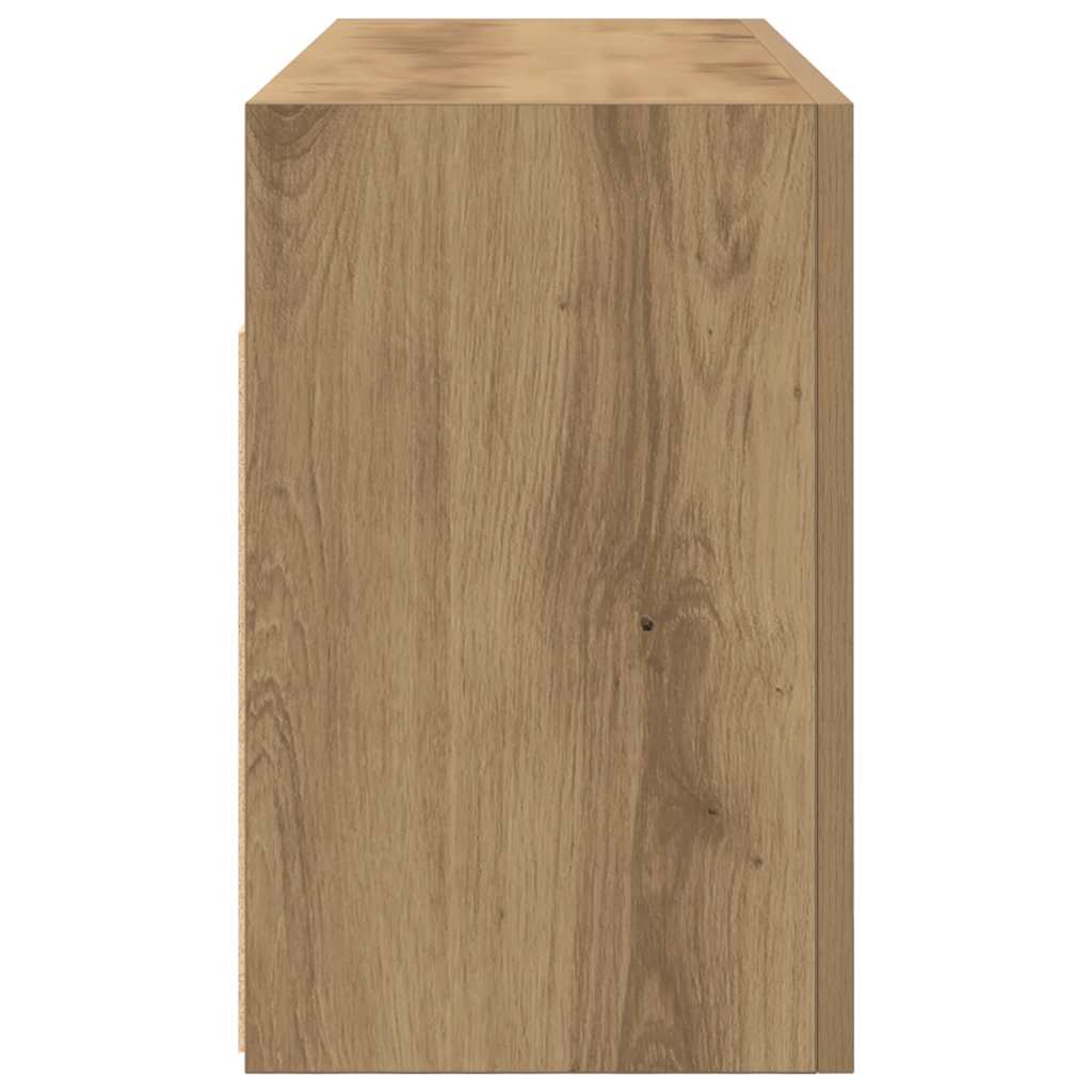 Mobiletto da Bagno Rovere Artigianale 80x25x40 cm in Truciolato