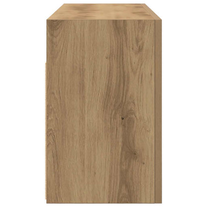 Mobiletto da Bagno Rovere Artigianale 80x25x40 cm in Truciolato