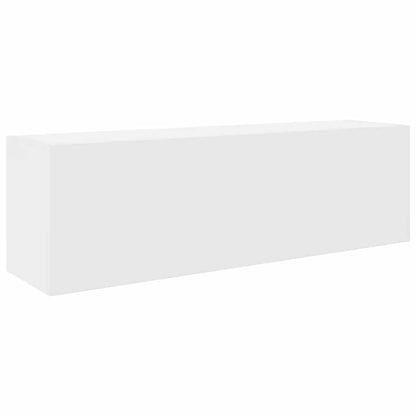 Mobile da Bagno a Parete Bianco 100x25x30 cm in Truciolato | homemem39