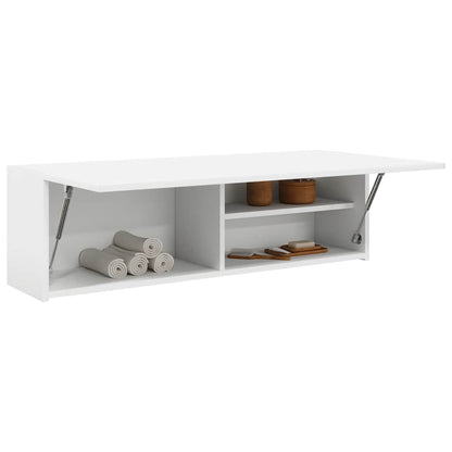 Mobile da Bagno a Parete Bianco 100x25x30 cm in Truciolato