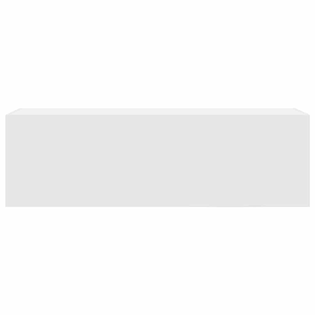 Mobile da Bagno a Parete Bianco 100x25x30 cm in Truciolato | homemem39