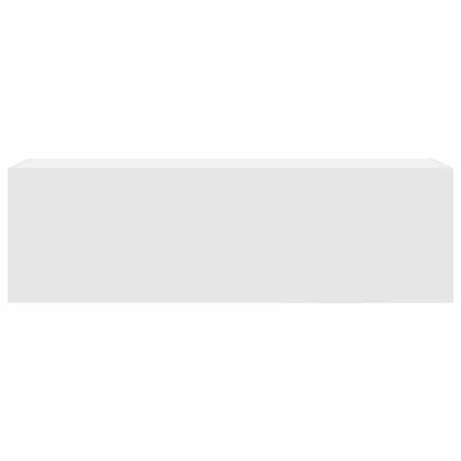 Mobile da Bagno a Parete Bianco 100x25x30 cm in Truciolato | homemem39