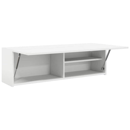 Mobile da Bagno a Parete Bianco 100x25x30 cm in Truciolato | homemem39