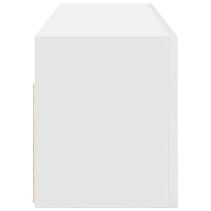 Mobile da Bagno a Parete Bianco 100x25x30 cm in Truciolato | homemem39